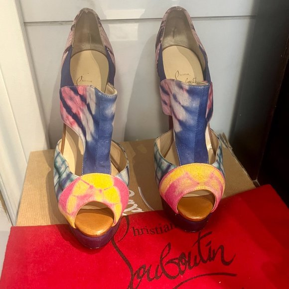 CHRISTIAN LOUBOUTIN, Pitou 150 Bazin, Size 37 - Picture 9 of 9